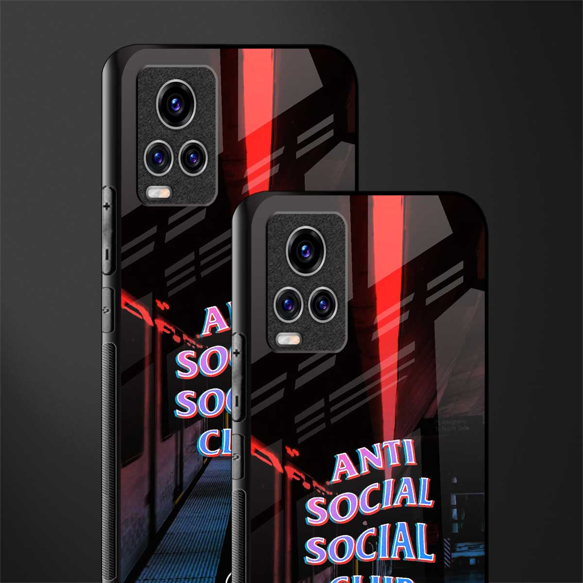 anti social social club glass case for vivo v20 pro image-2