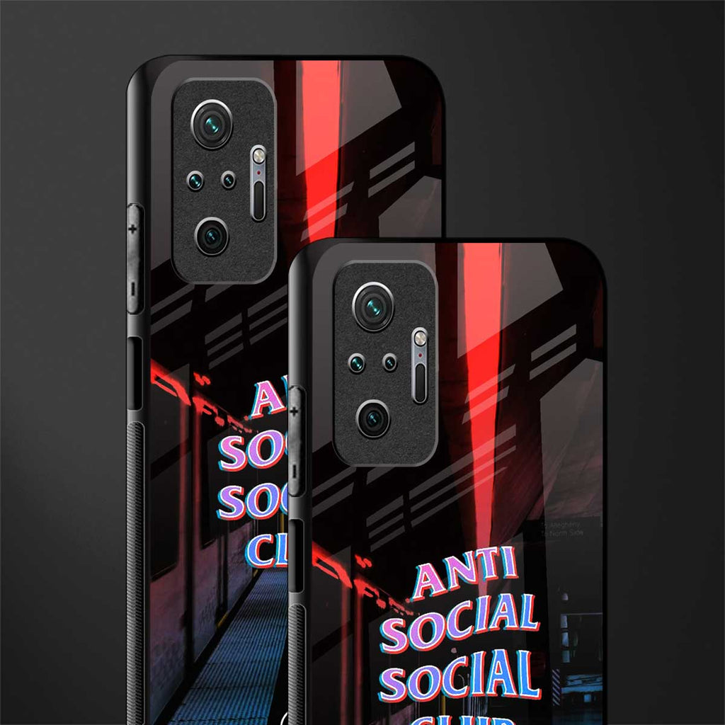 anti social social club glass case for redmi note 10 pro image-2