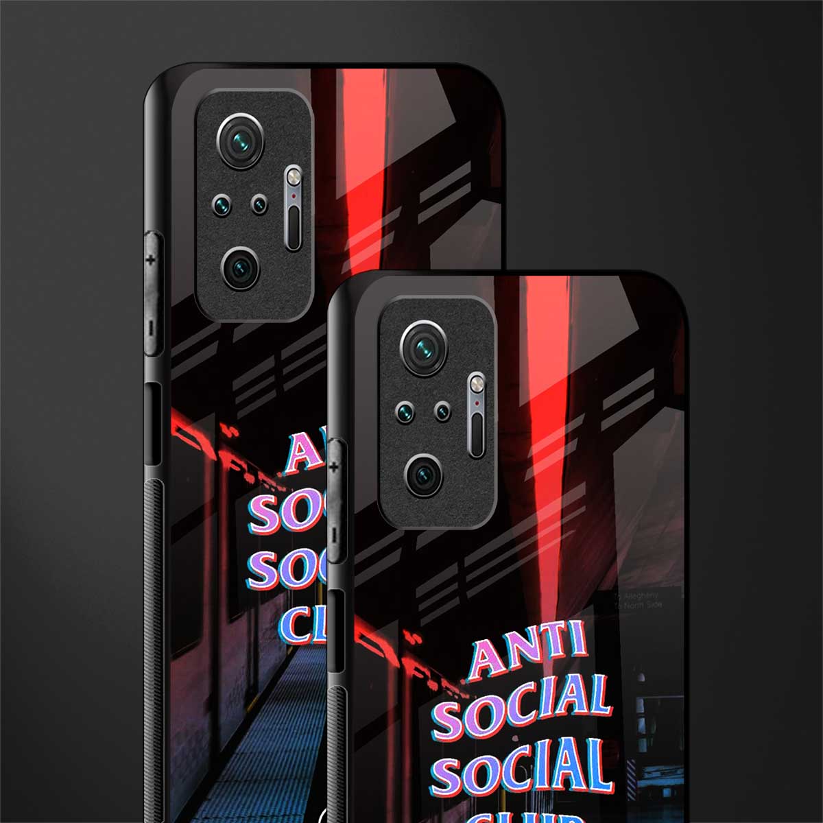 anti social social club glass case for redmi note 10 pro max image-2