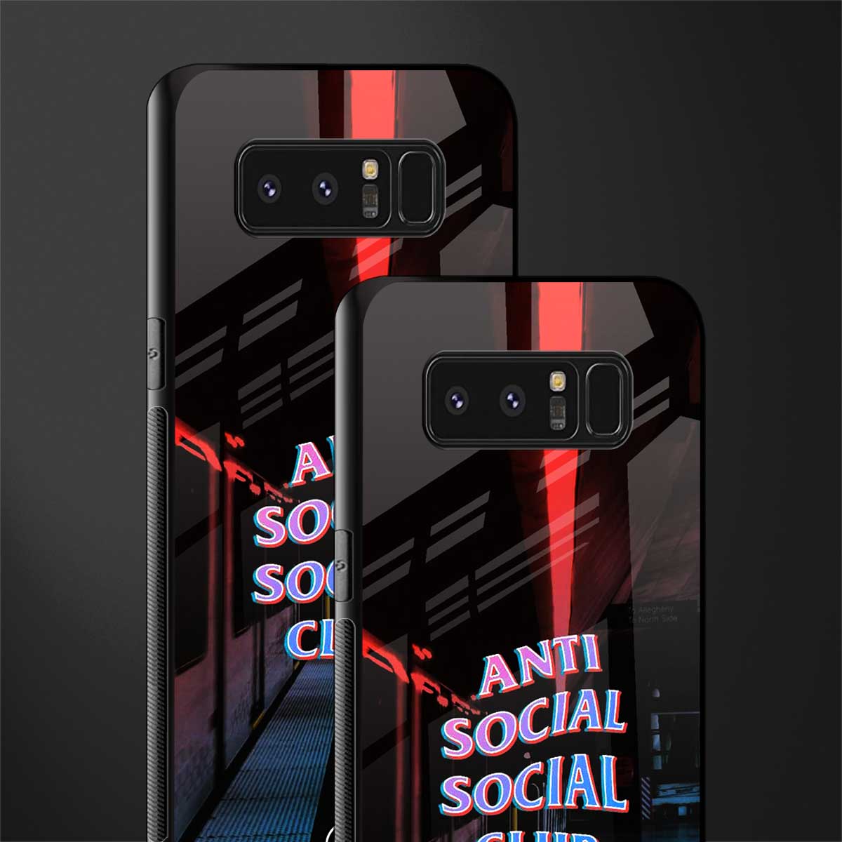 anti social social club glass case for samsung galaxy note 8 image-2