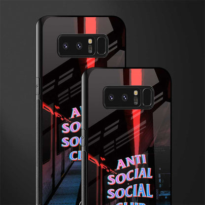 anti social social club glass case for samsung galaxy note 8 image-2