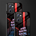 anti social social club glass case for realme c35 image-2