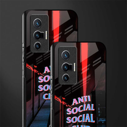 anti social social club glass case for vivo x70 image-2