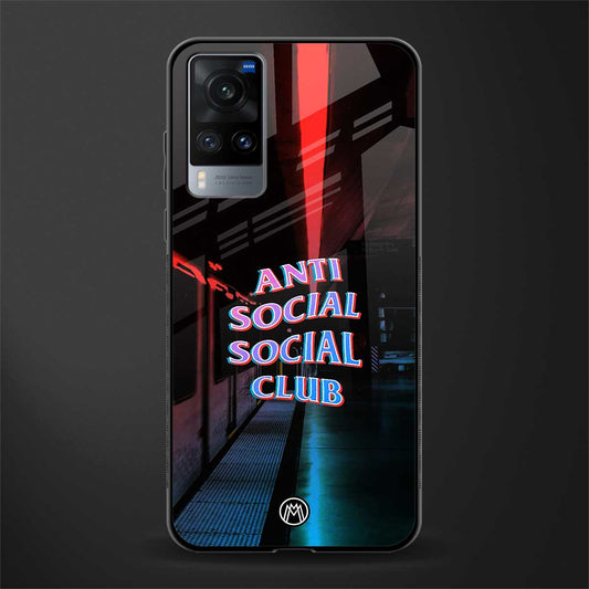 anti social social club glass case for vivo x60 image