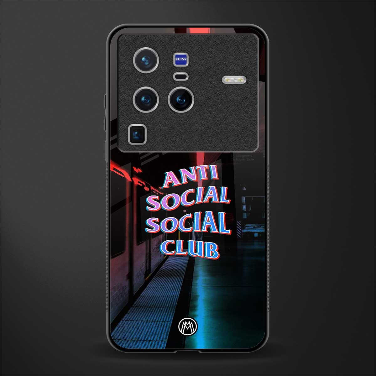 anti social social club glass case for vivo x80 pro 5g image
