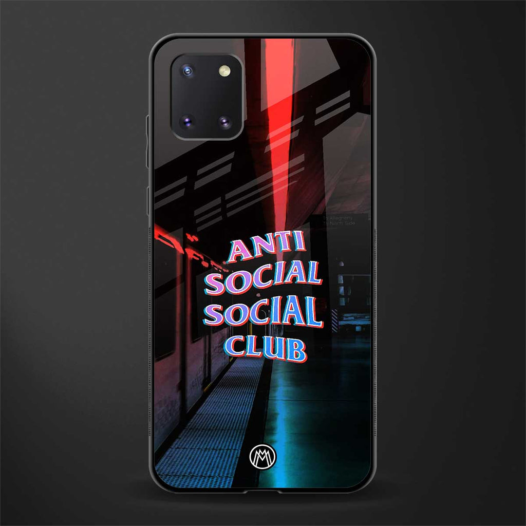 anti social social club glass case for samsung galaxy note 10 lite image