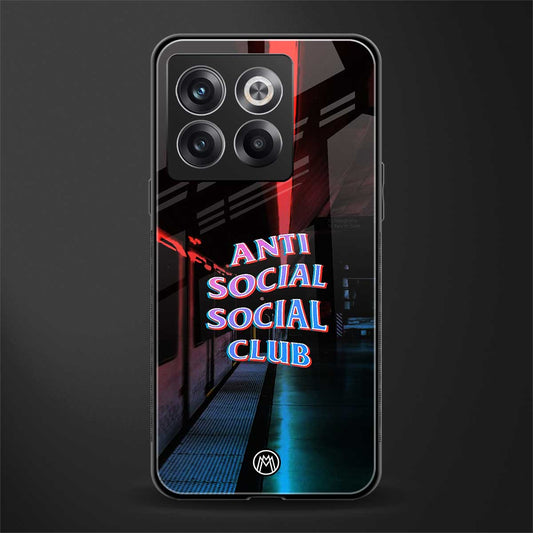 anti social social club back phone cover | glass case for oneplus 10t