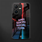 anti social social club back phone cover | glass case for vivo y22