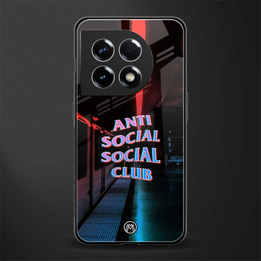 anti social social club back phone cover | glass case for oneplus 11