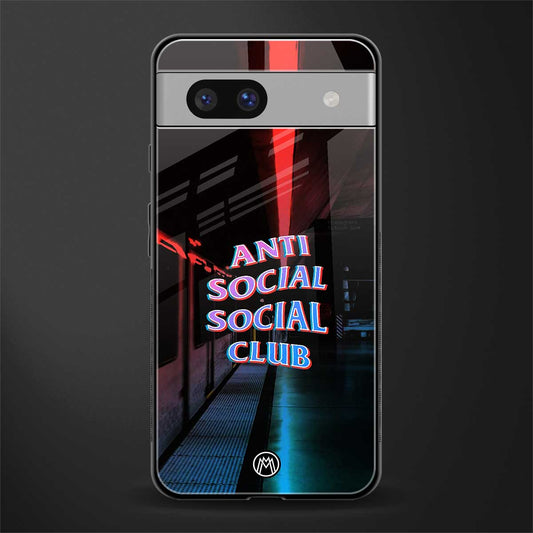 anti social social club back phone cover | glass case for Google Pixel 7A