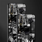 anti social social club dark edition glass case for vivo z1x image-2