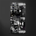anti social social club dark edition glass case for vivo v15 image
