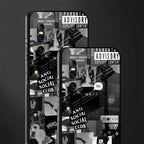anti social social club dark edition glass case for vivo v15 pro image-2