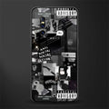 anti social social club dark edition glass case for vivo v15 pro image