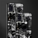 anti social social club dark edition glass case for samsung galaxy a31 image-2