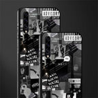 anti social social club dark edition glass case for samsung galaxy a70s image-2