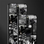 anti social social club dark edition glass case for redmi 8 image-2