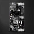 anti social social club dark edition glass case for redmi 8 image