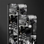 anti social social club dark edition glass case for redmi 8a image-2