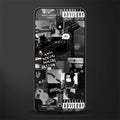 anti social social club dark edition glass case for redmi 8a image