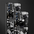 anti social social club dark edition glass case for oppo f19 image-2