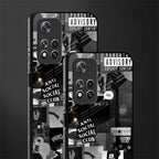 anti social social club dark edition glass case for poco m4 pro 5g image-2