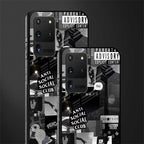 anti social social club dark edition glass case for samsung galaxy s20 ultra image-2