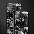anti social social club dark edition glass case for redmi note 9 image-2