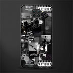 anti social social club dark edition glass case for redmi note 9 image