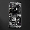 anti social social club dark edition glass case for vivo y17 image