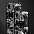 anti social social club dark edition glass case for vivo v11 pro image-2