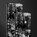 anti social social club dark edition glass case for vivo y30 image-2