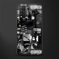 anti social social club dark edition glass case for vivo y30 image