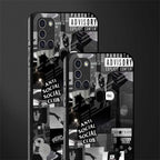anti social social club dark edition glass case for samsung galaxy a21s image-2