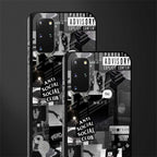 anti social social club dark edition glass case for samsung galaxy s20 plus image-2