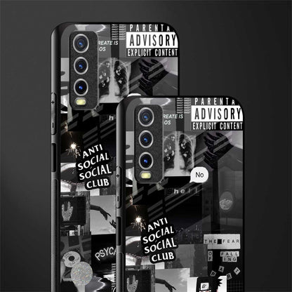 anti social social club dark edition glass case for vivo y20svivo y20avivo y20g image-2