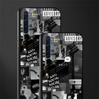 anti social social club dark edition glass case for oppo f15 image-2