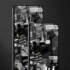 anti social social club dark edition glass case for redmi 9a image-2