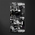 anti social social club dark edition glass case for redmi 9i image