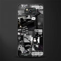 anti social social club dark edition glass case for poco x3 image