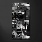 anti social social club dark edition glass case for poco x3 image