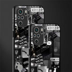anti social social club dark edition glass case for redmi note 10s image-2