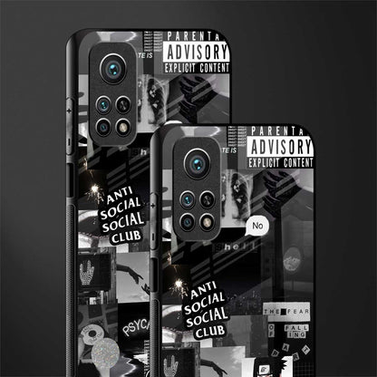 anti social social club dark edition glass case for mi 10t pro image-2