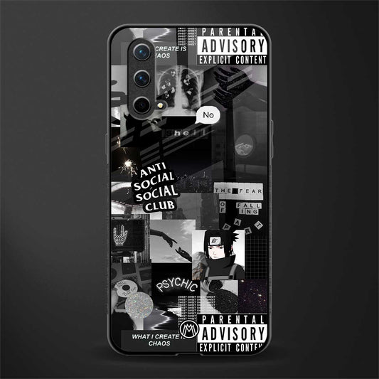 anti social social club dark edition glass case for oneplus nord ce 5g image