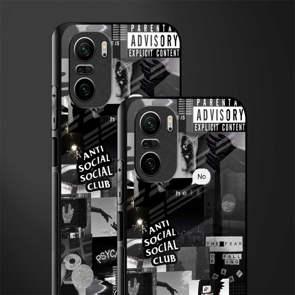 anti social social club dark edition glass case for mi 11x 5g image-2