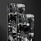 anti social social club dark edition glass case for iphone 11 pro max image-2