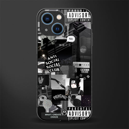 anti social social club dark edition glass case for iphone 13 mini image