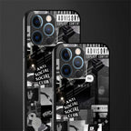 anti social social club dark edition glass case for iphone 12 pro image-2