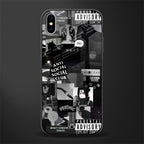 anti social social club dark edition glass case for iphone xs max image