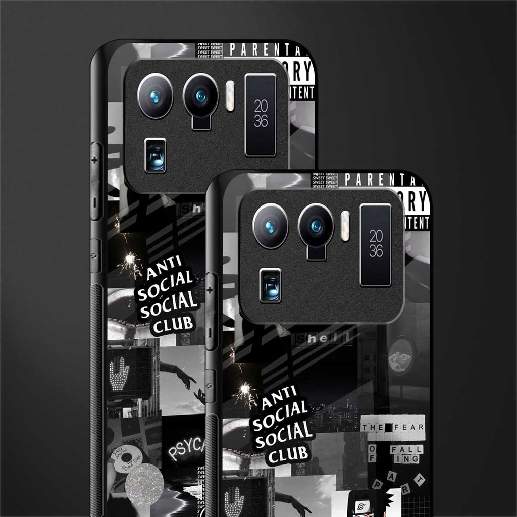 anti social social club dark edition glass case for mi 11 ultra 5g image-2